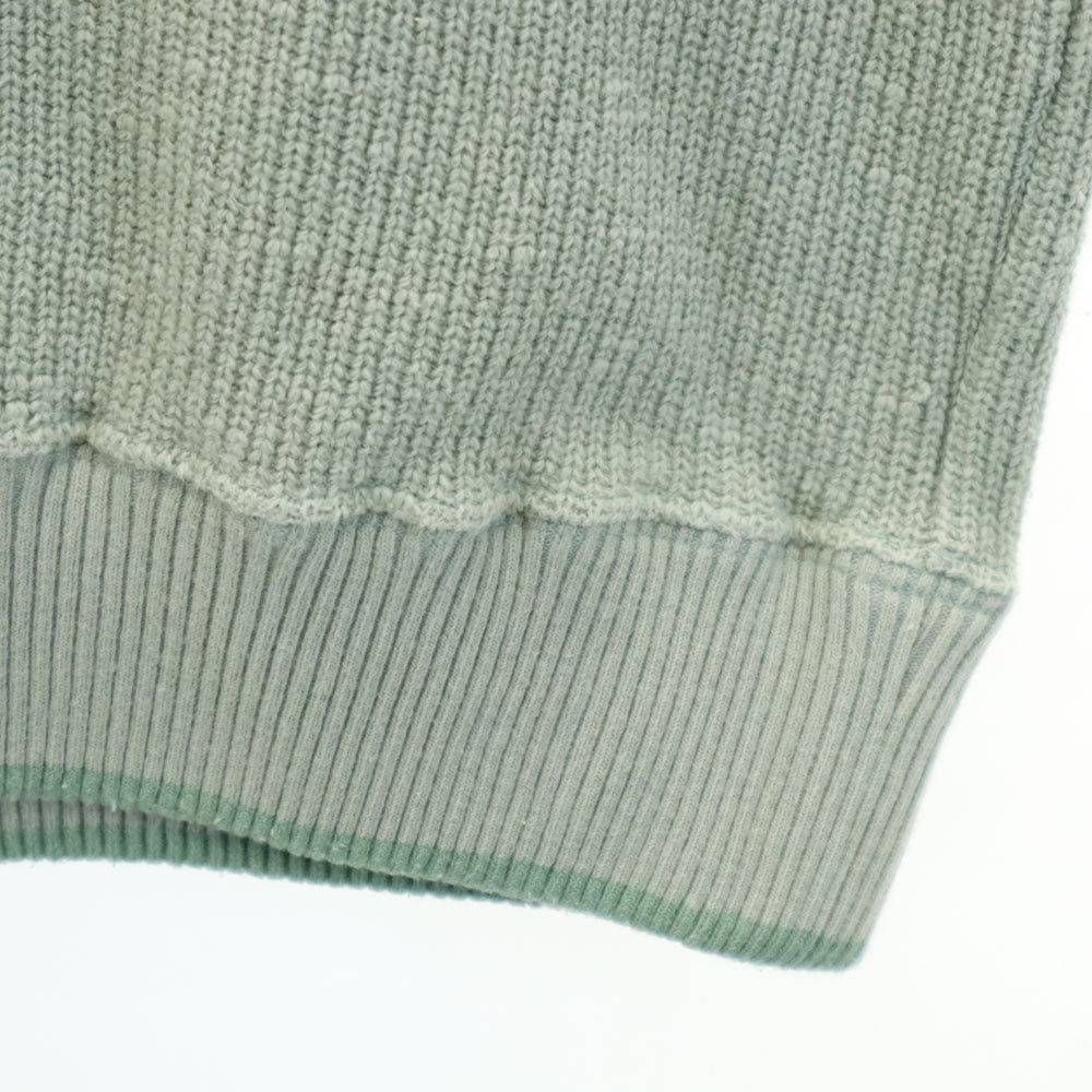 KENZO HOMME ケンゾーオム 90s 日本製 オールド バックロゴ刺繍 長袖 セーター F グリーングレー系 ニット レディース