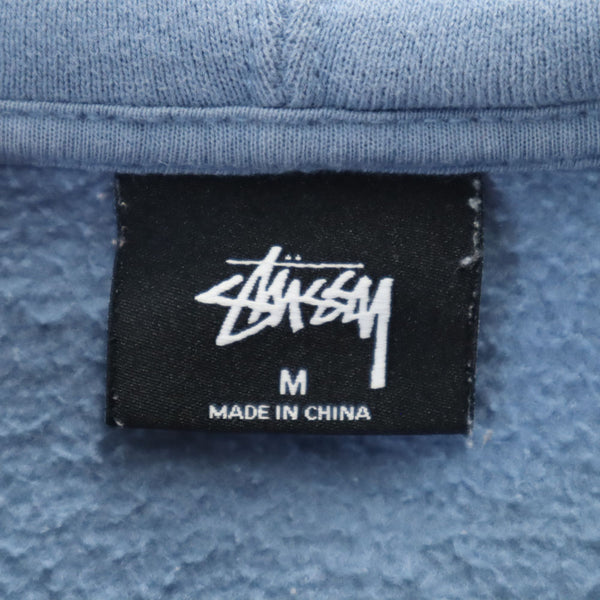 ステューシー 長袖 スウェットパーカー M ブルー系 STUSSY 裏起毛 メンズ