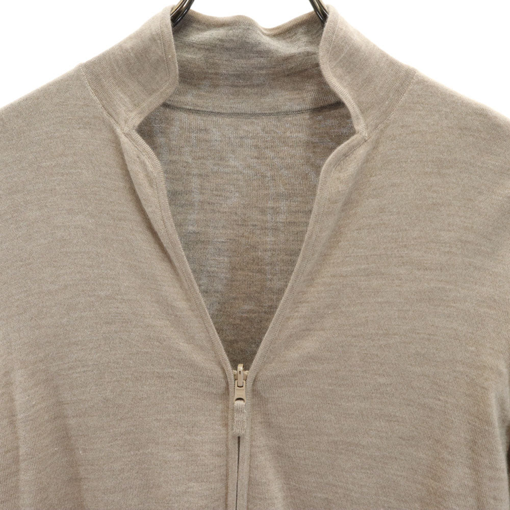 FOXEY フォクシー カシミヤブレンド 長袖 ニットジャケット 38 ベージュ系 レディース