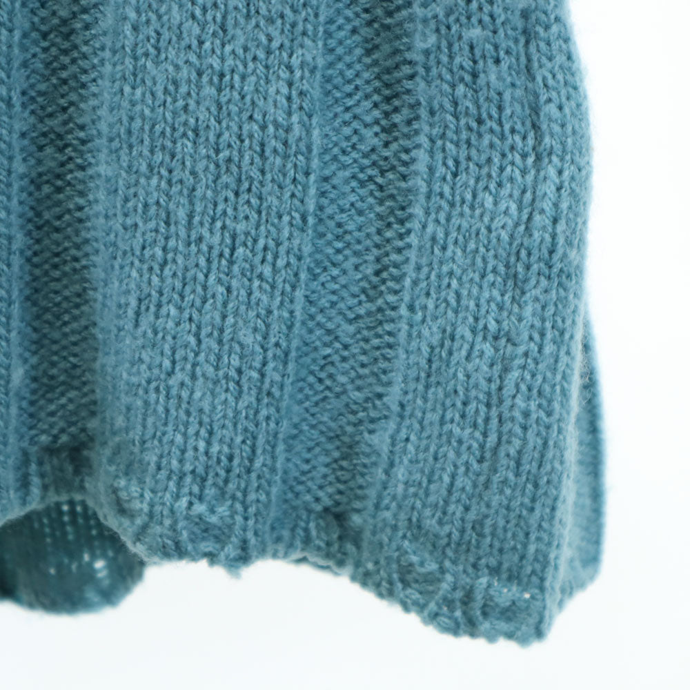 MARNI マルニ イタリア製 7分袖 ニットカーディガン 40 サックスブルー系 レディース