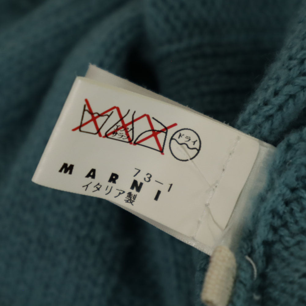 MARNI マルニ イタリア製 7分袖 ニットカーディガン 40 サックスブルー系 レディース