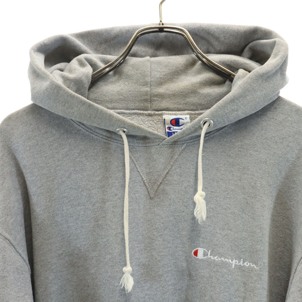 Champion チャンピオン 90s USA製 オールド 長袖 スウェットパーカー L グレー プルオーバー 裏起毛 メンズ