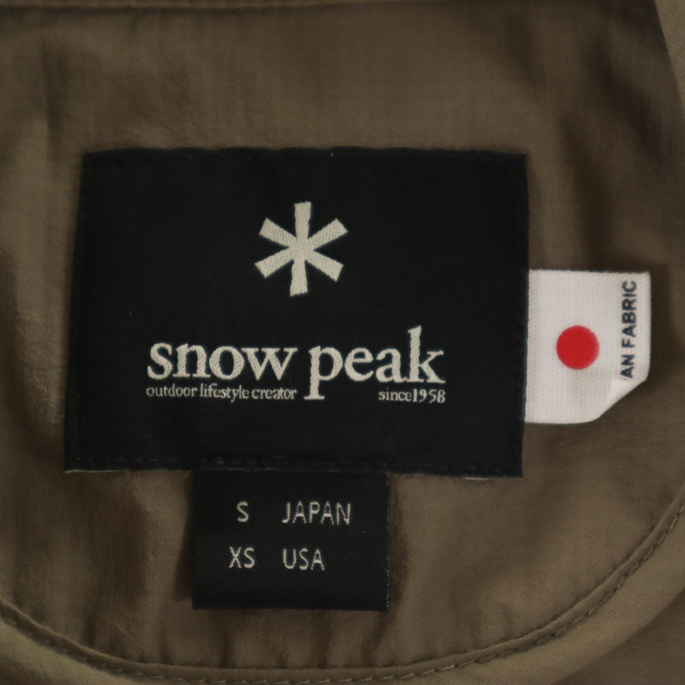 snowpeak スノーピーク ミリタリージャケット S カーキ メンズ