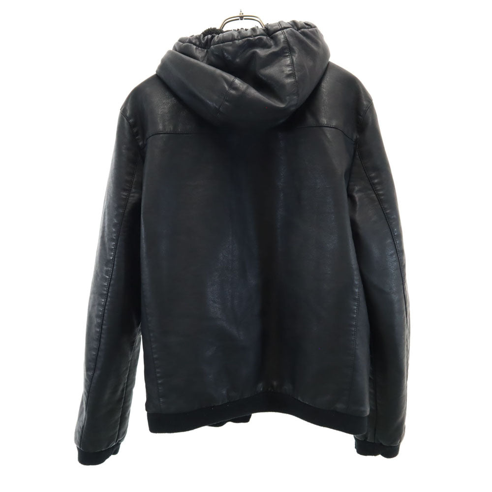 LEVIS リーバイス黒フェイクレザージャケット Levi's リーバイス フェイクレザー ジャケット M ブラック ブルゾン