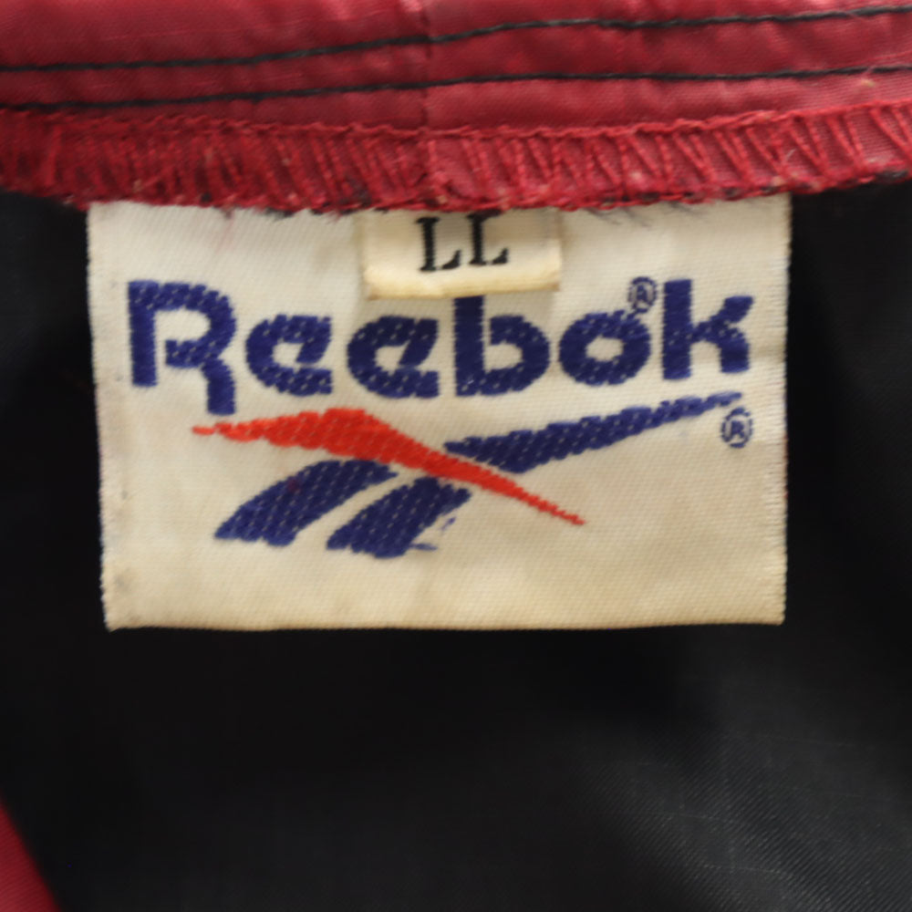 Reebok リーボック 90s オールド ナイロン アノラックパーカー LL ブラック ハーフジップ メンズ