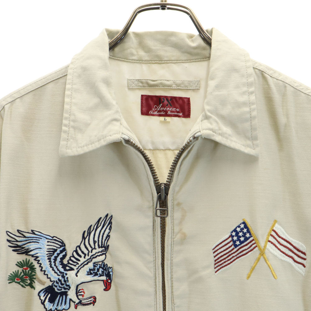 AVIREX アヴィレックス ジップジャケット L グレージュ系 レディース