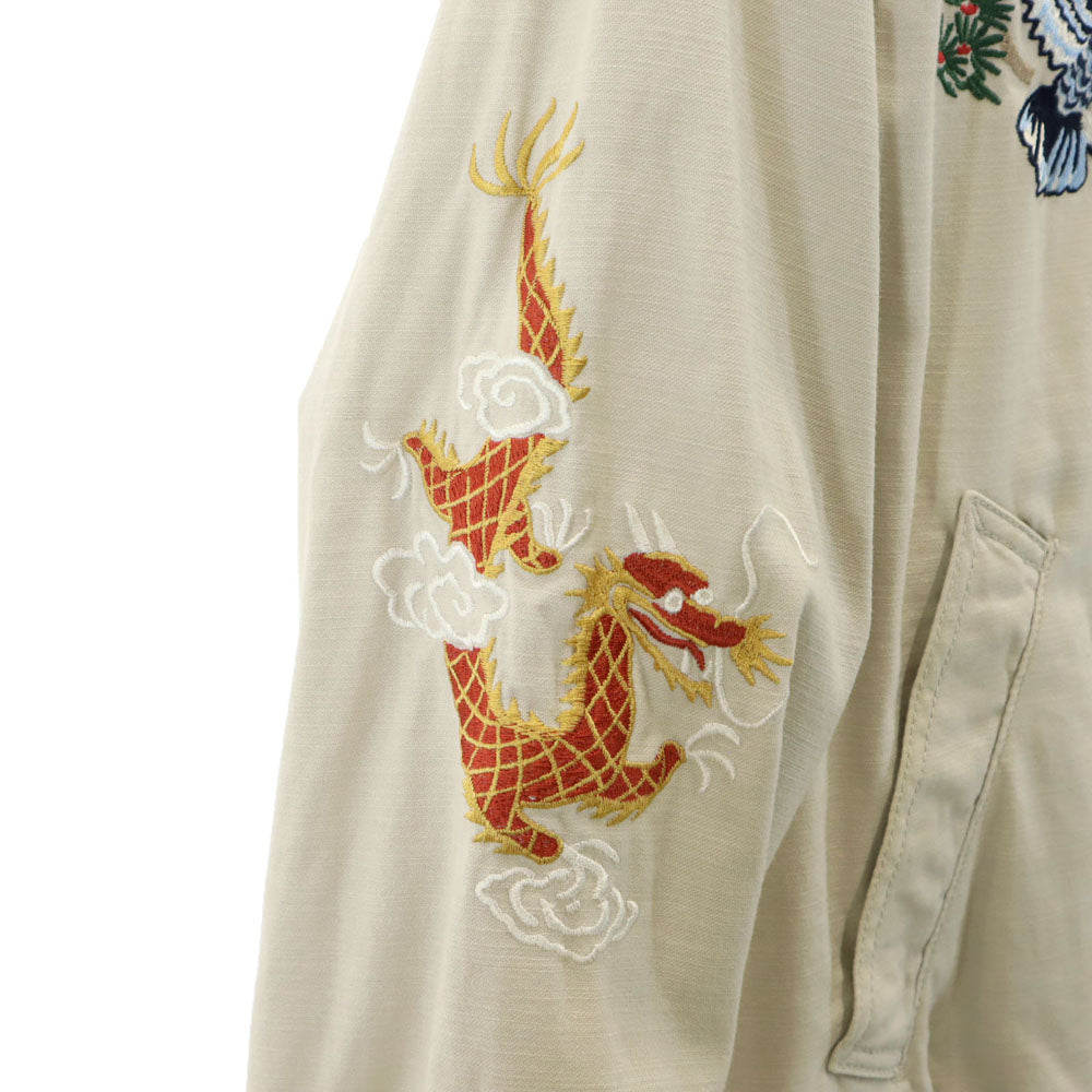 AVIREX アヴィレックス ジップジャケット L グレージュ系 レディース