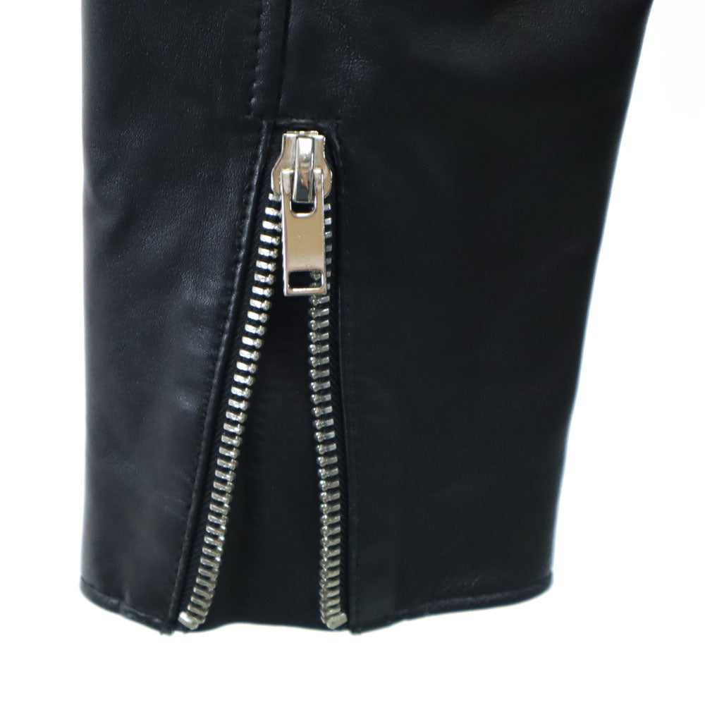 ザラ ダブルライダースジャケット M ブラック ZARA レザージャケット メンズ