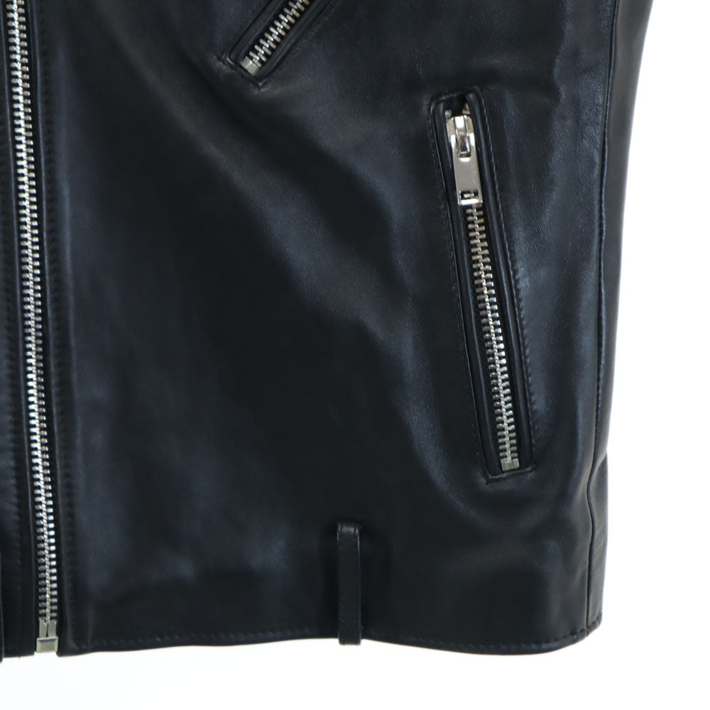 ザラ ダブルライダースジャケット M ブラック ZARA レザージャケット