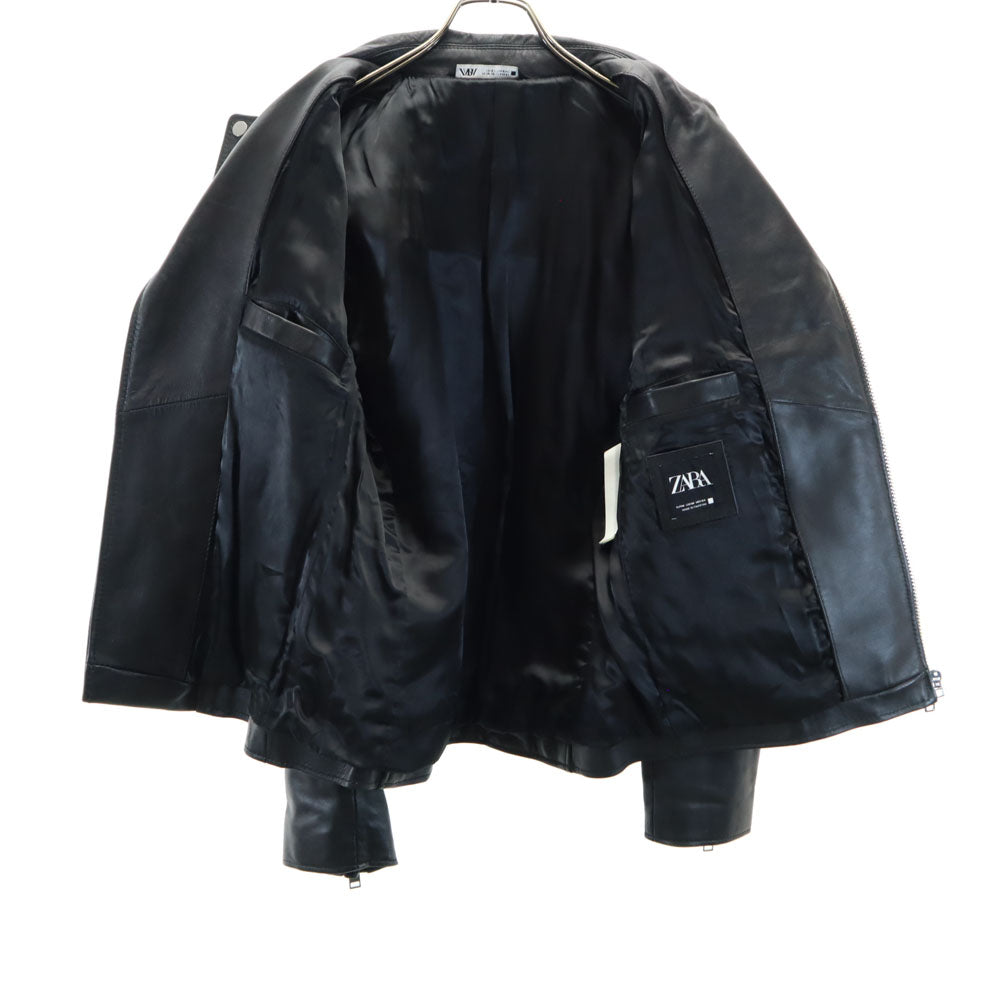 ザラ ダブルライダースジャケット M ブラック ZARA レザージャケット