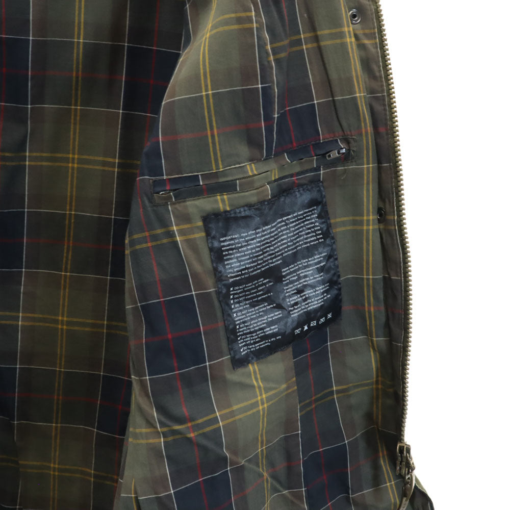 Barbour バブアー FLYWEIGHT WAX UTILITY オイルドジャケット 16 カーキ ブルゾン ヨーロッパ古着 レディース