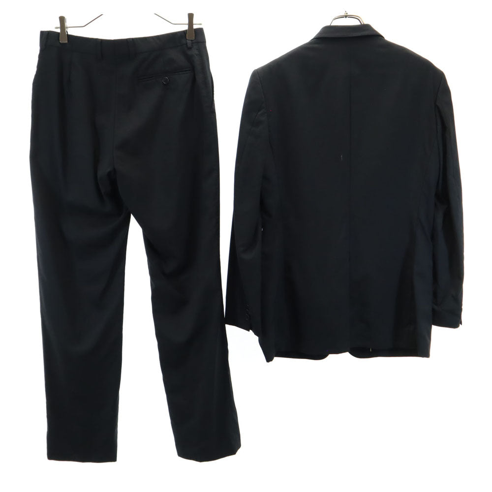 Paul Smith ポールスミス 日本製 ウール スーツ 上下 セットアップ L ブラック メンズ