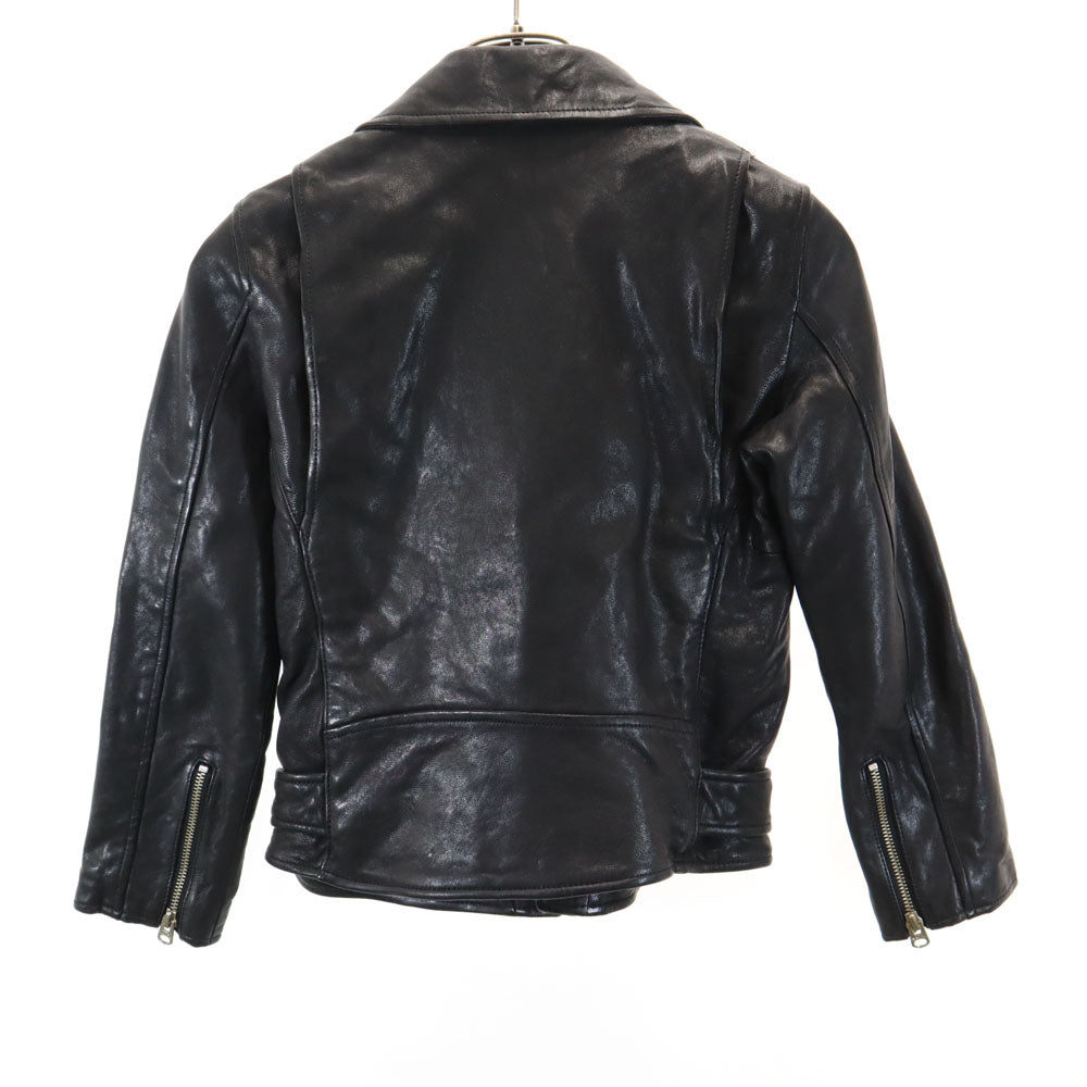 beautiful people ビューティフルピープル ダブルライダースジャケット 130 ブラック レザージャケット レディース