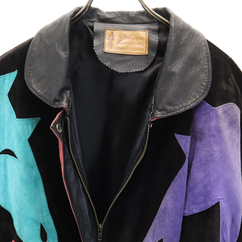 yoo tin レザージャケット ブラック 他 レディース