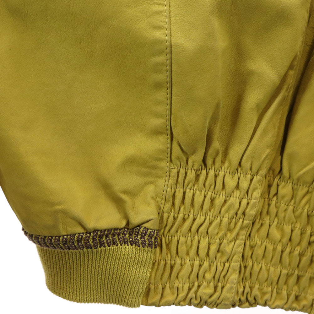 Bizzairo 90s イタリア製 オールド コットンジャケット 50 イエロー ブルゾン メンズ