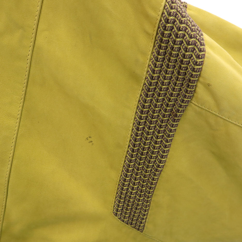 Bizzairo 90s イタリア製 オールド コットンジャケット 50 イエロー ブルゾン メンズ