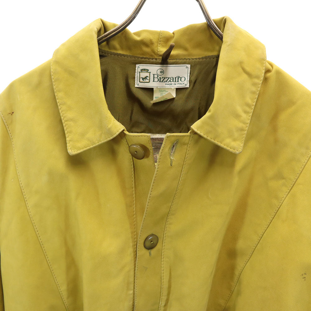 Bizzairo 90s イタリア製 オールド コットンジャケット 50 イエロー ブルゾン メンズ