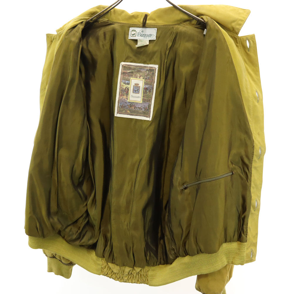 Bizzairo 90s イタリア製 オールド コットンジャケット 50 イエロー ブルゾン メンズ