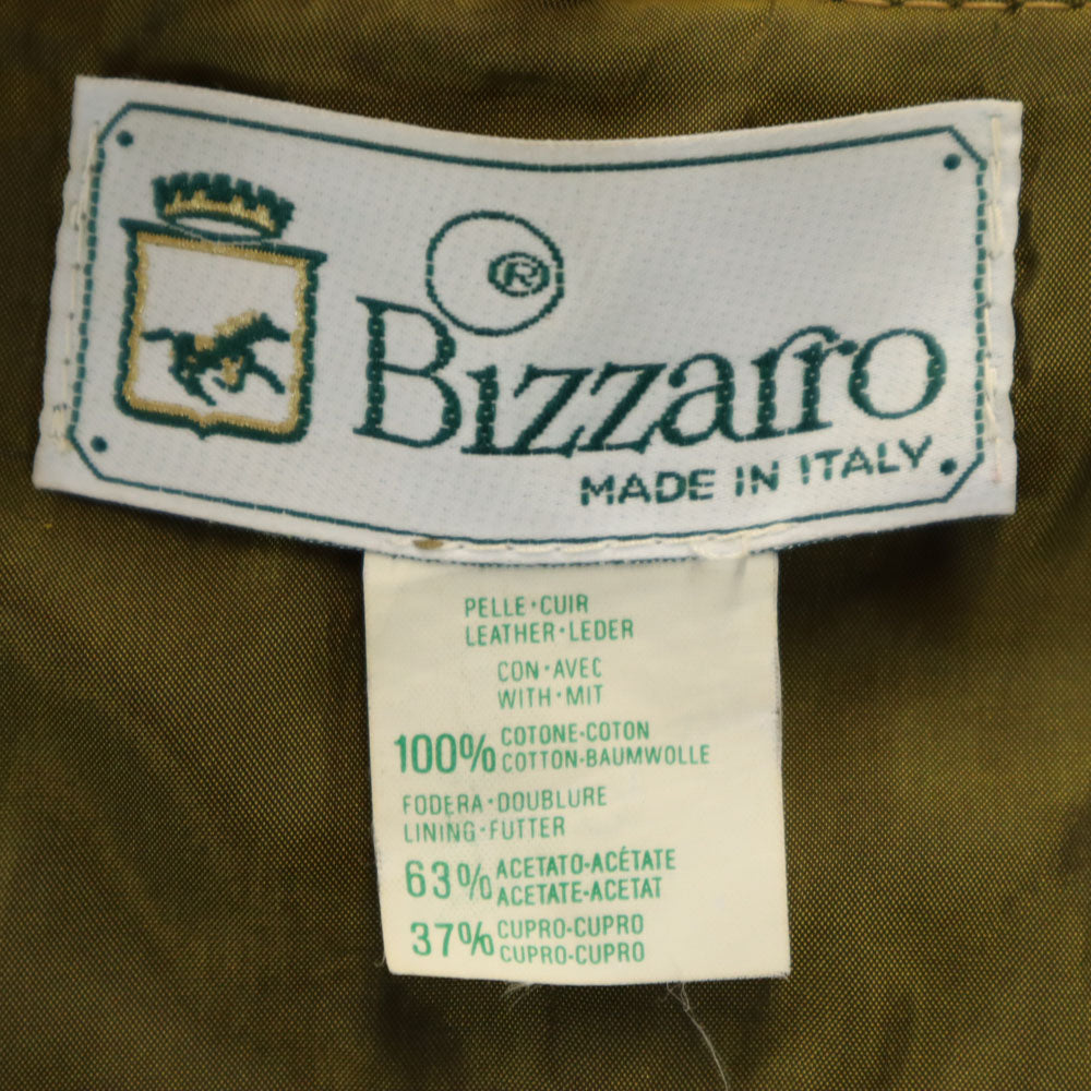 Bizzairo 90s イタリア製 オールド コットンジャケット 50 イエロー ブルゾン メンズ
