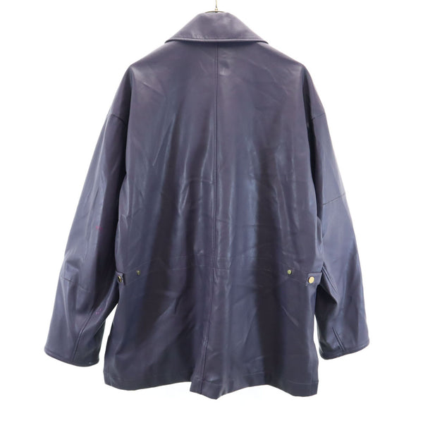 TAUPE 日本製 レザージャケット 2 パープル TAUPE メンズ 