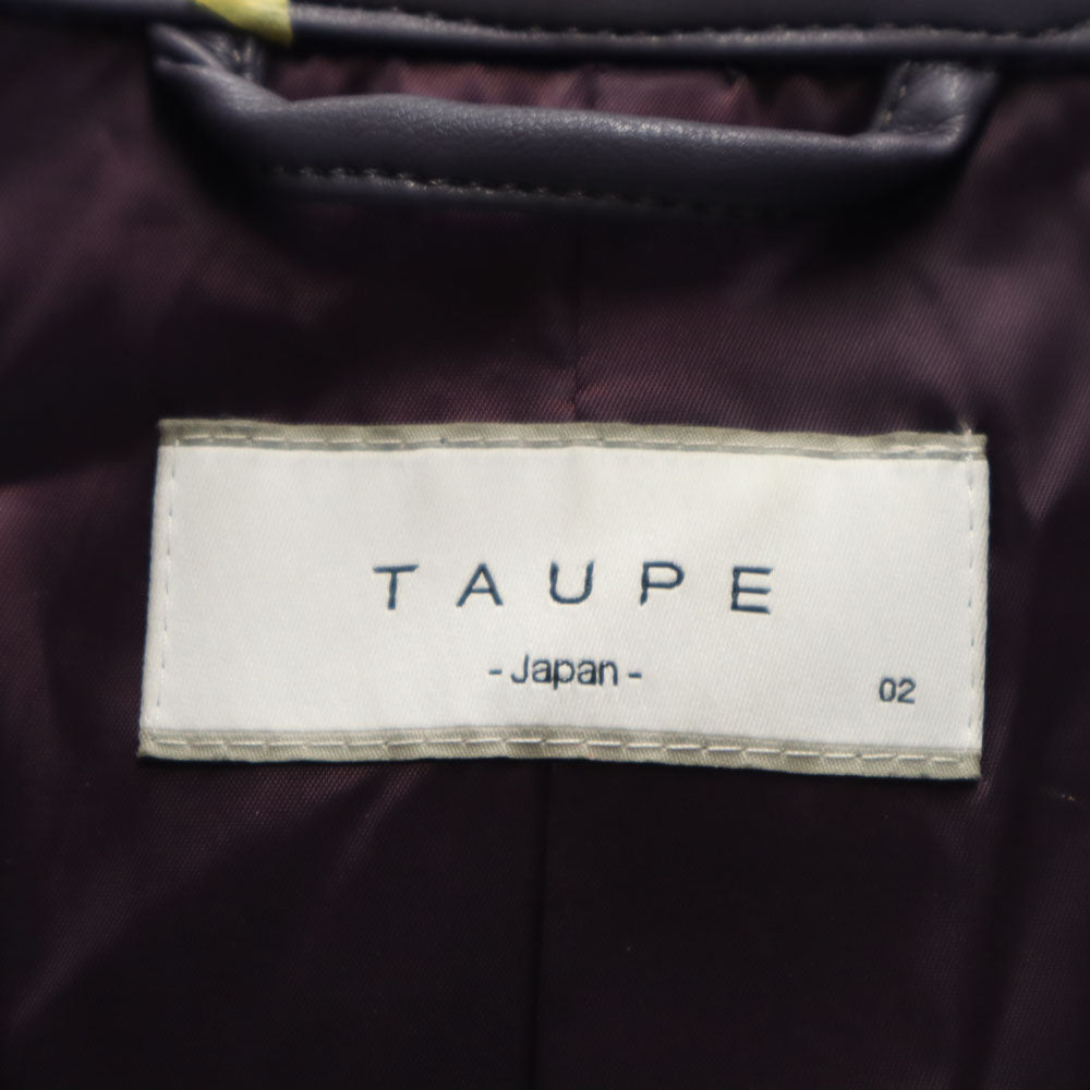TAUPE 日本製 レザージャケット 2 パープル メンズ