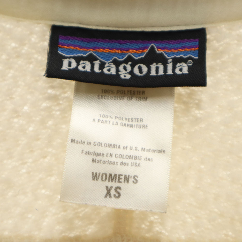 patagonia パタゴニア アウトドア フリースジャケット XS アイボリー レディース