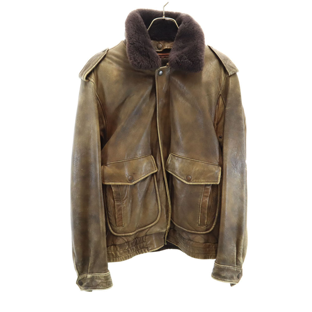 HARLEY DAVIDSON ハーレーダビッドソン 90s オールド フライトジャケット 40 ブラウン ライナー付き メンズ