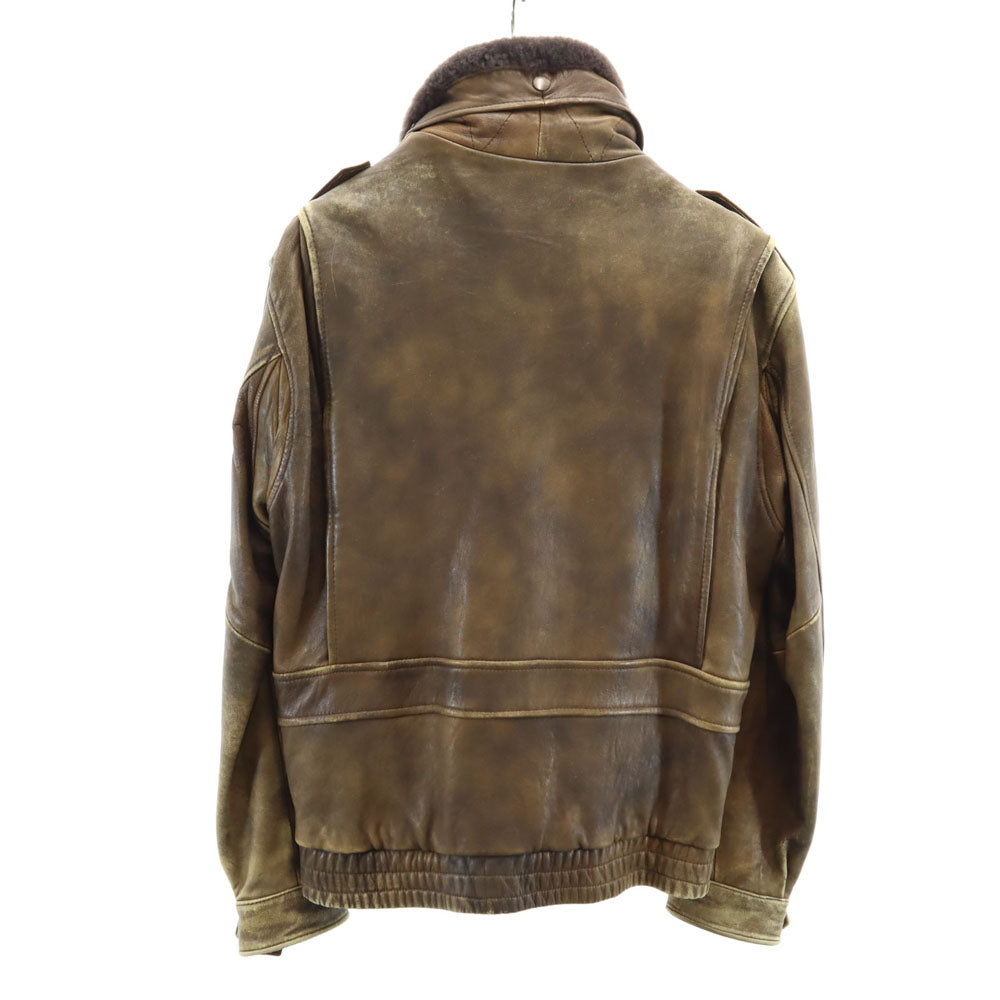 HARLEY DAVIDSON ハーレーダビッドソン 90s オールド フライトジャケット 40 ブラウン ライナー付き メンズ