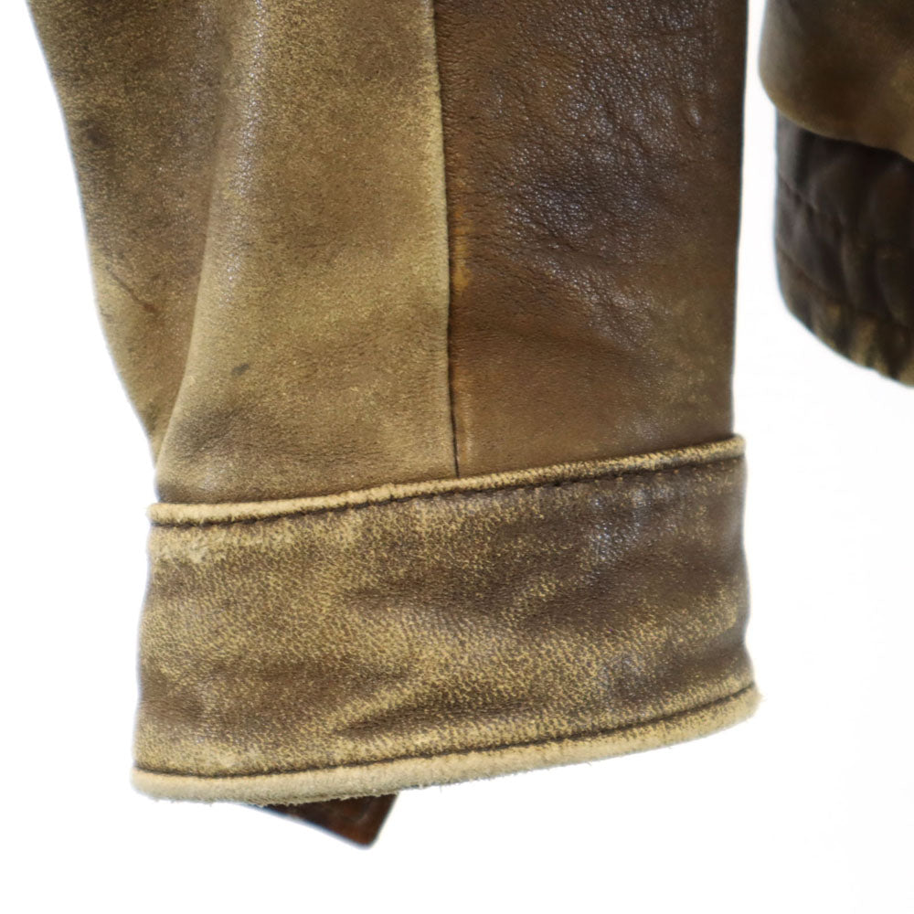 HARLEY DAVIDSON ハーレーダビッドソン 90s オールド フライトジャケット 40 ブラウン ライナー付き メンズ