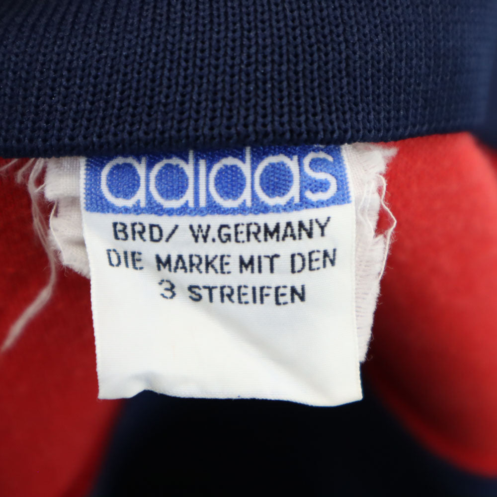 adidas アディダス 70s ヴィンテージ デサント製 トレフォイルロゴ 西ドイツタグ トラックジャケット S ネイビー ジャージ メンズ