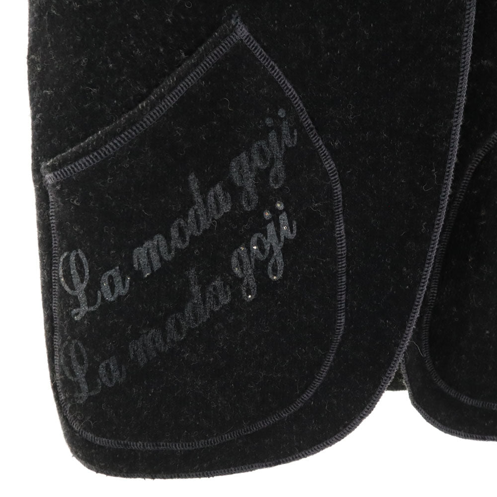 ラモーダゴジ 伊太利屋 長袖 ニットカーディガン ブラック系 レディース