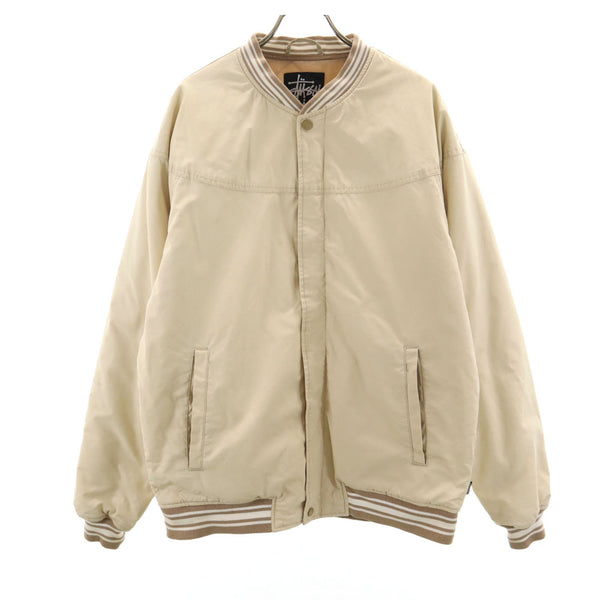 ステューシー ブルゾン M ベージュ STUSSY ジャケット 裏キルティング 