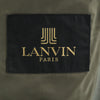 ランバン 80s 90s ウールブレンド オールド テーラードジャケット S グレーカーキ LANVIN 肩パッドあり メンズ