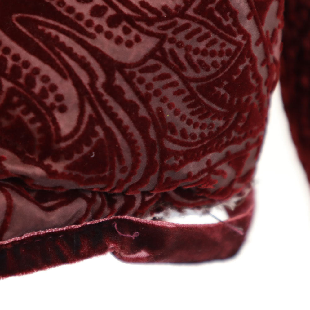 Desigual デシグアル ペイズリー柄 ジャケット 36 ボルドー 2WAY 中綿ベスト レディース