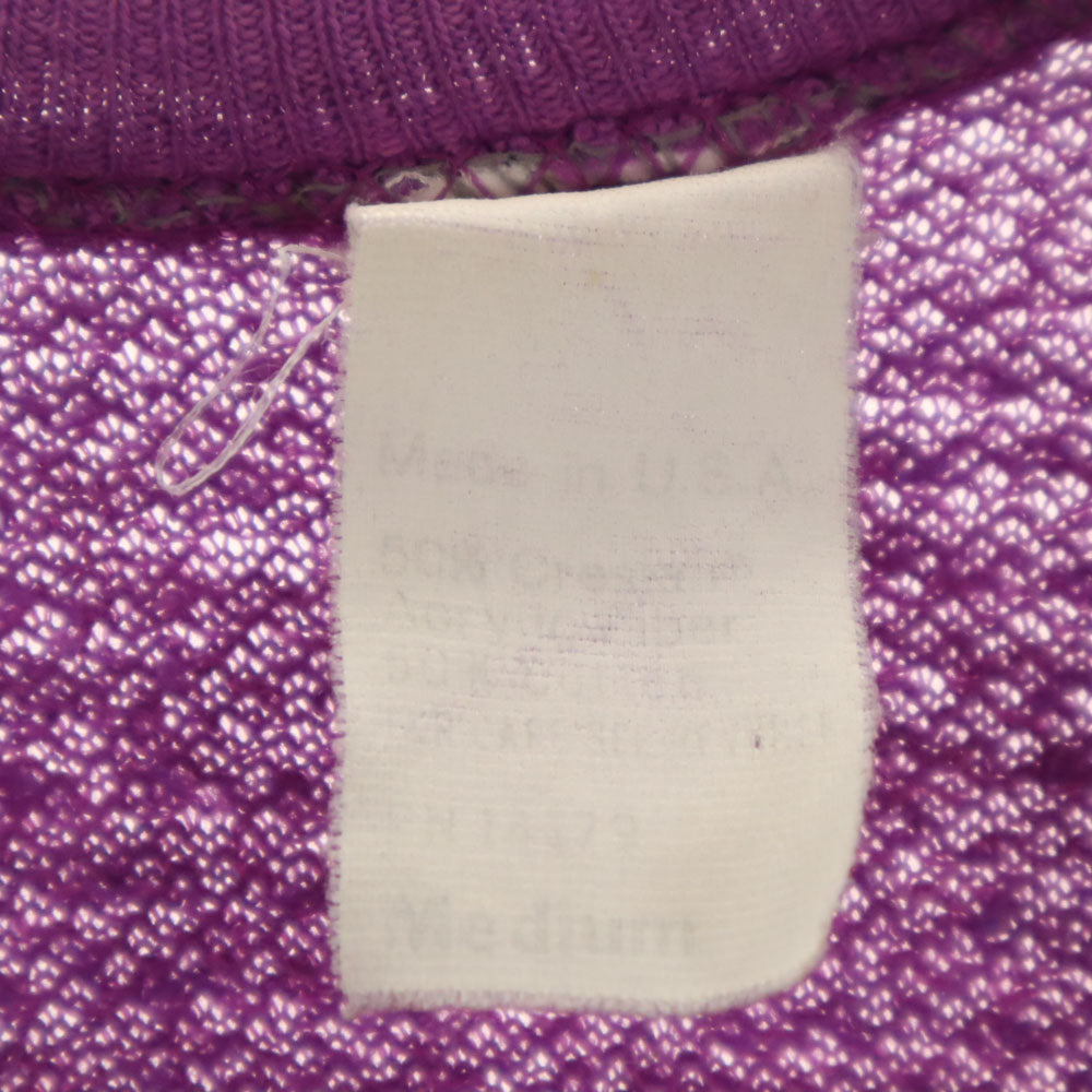 VINTAGE ヴィンテージ 70s 80s USA製 長袖 スウェット トレーナー M パープル メンズ