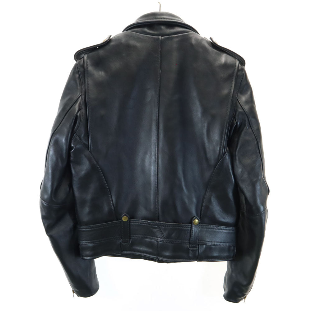 バンソンレザーズ USA製 レザー ダブルライダースジャケット 38 ブラック vanson Leathers メンズ