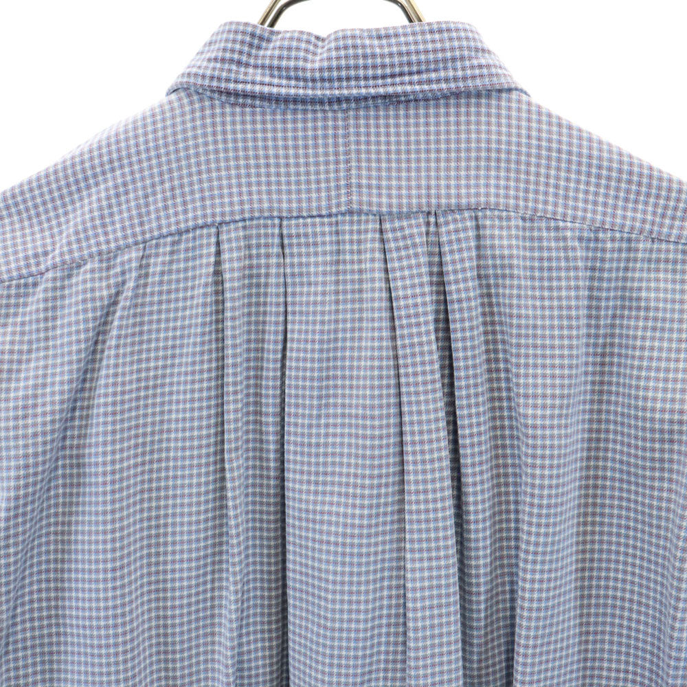 VINTAGE ヴィンテージ 40s 50s グランパ 長袖 プルオーバー ブラウス ライトブルー シャツ レディース