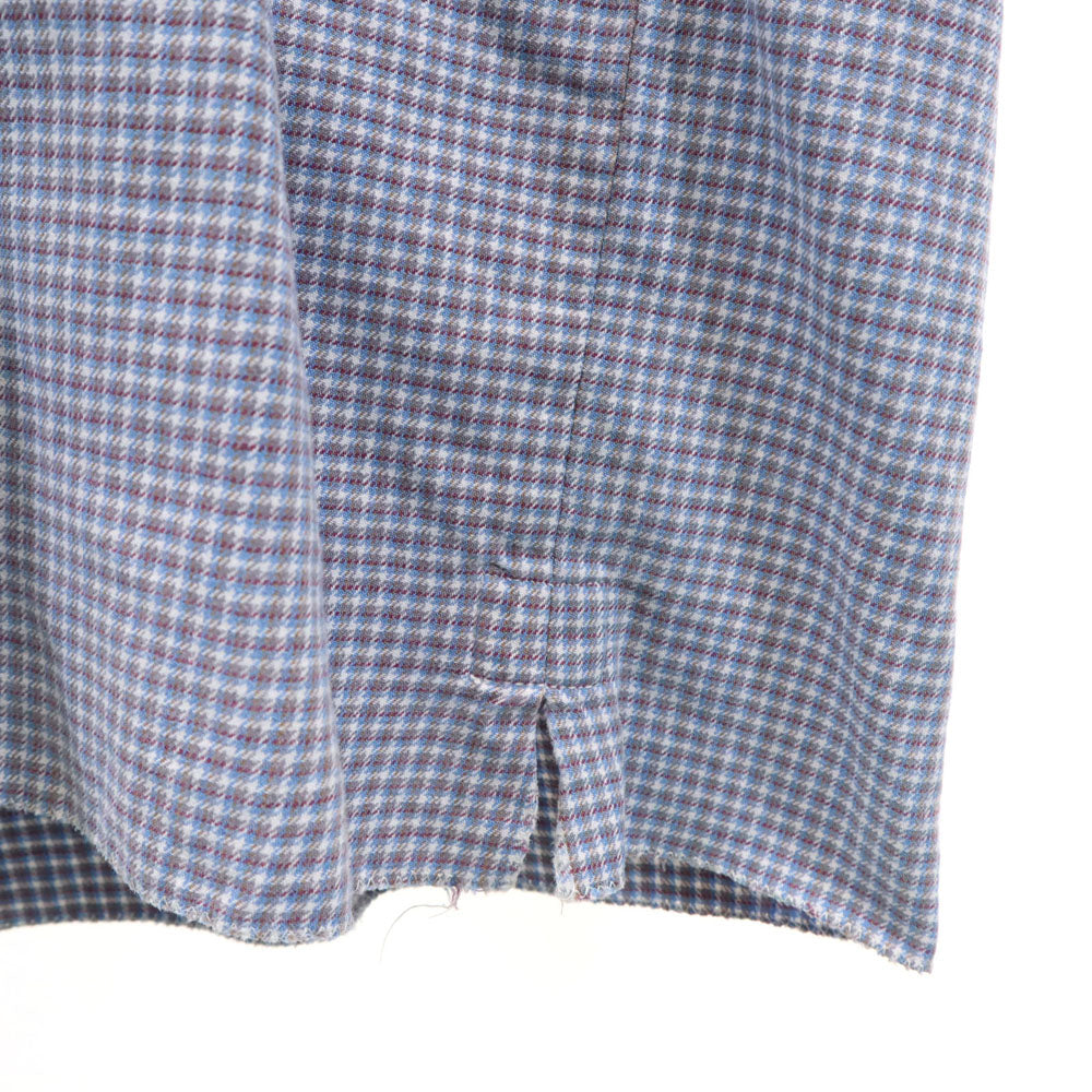 VINTAGE ヴィンテージ 40s 50s グランパ 長袖 プルオーバー ブラウス ライトブルー シャツ レディース