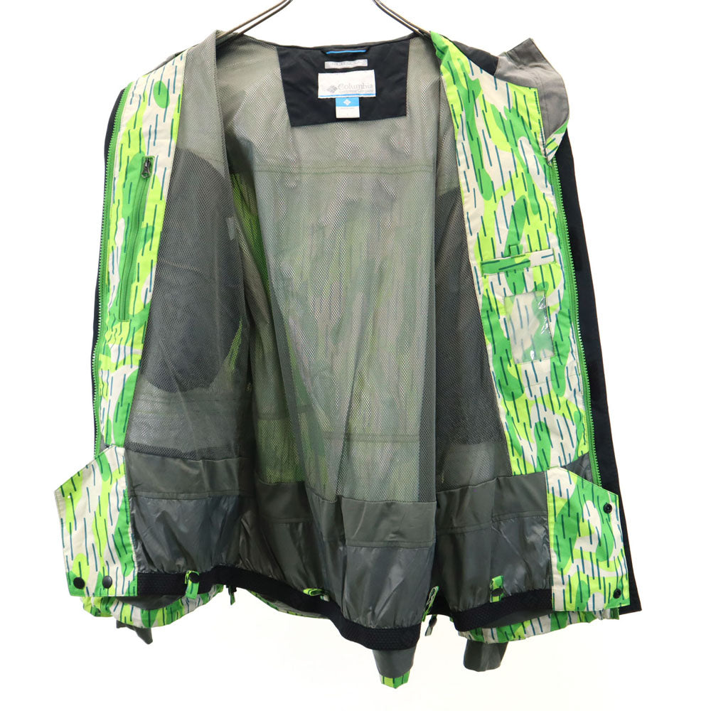 コロンビア 総柄 ウィンター ジャケット L グリーン系 Columbia アウトドア OMNI-TECH メンズ