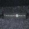 高島屋 カシミヤブレンド 長袖 タートルネック セーター S ブラック TAKASHIMAYA メンズ