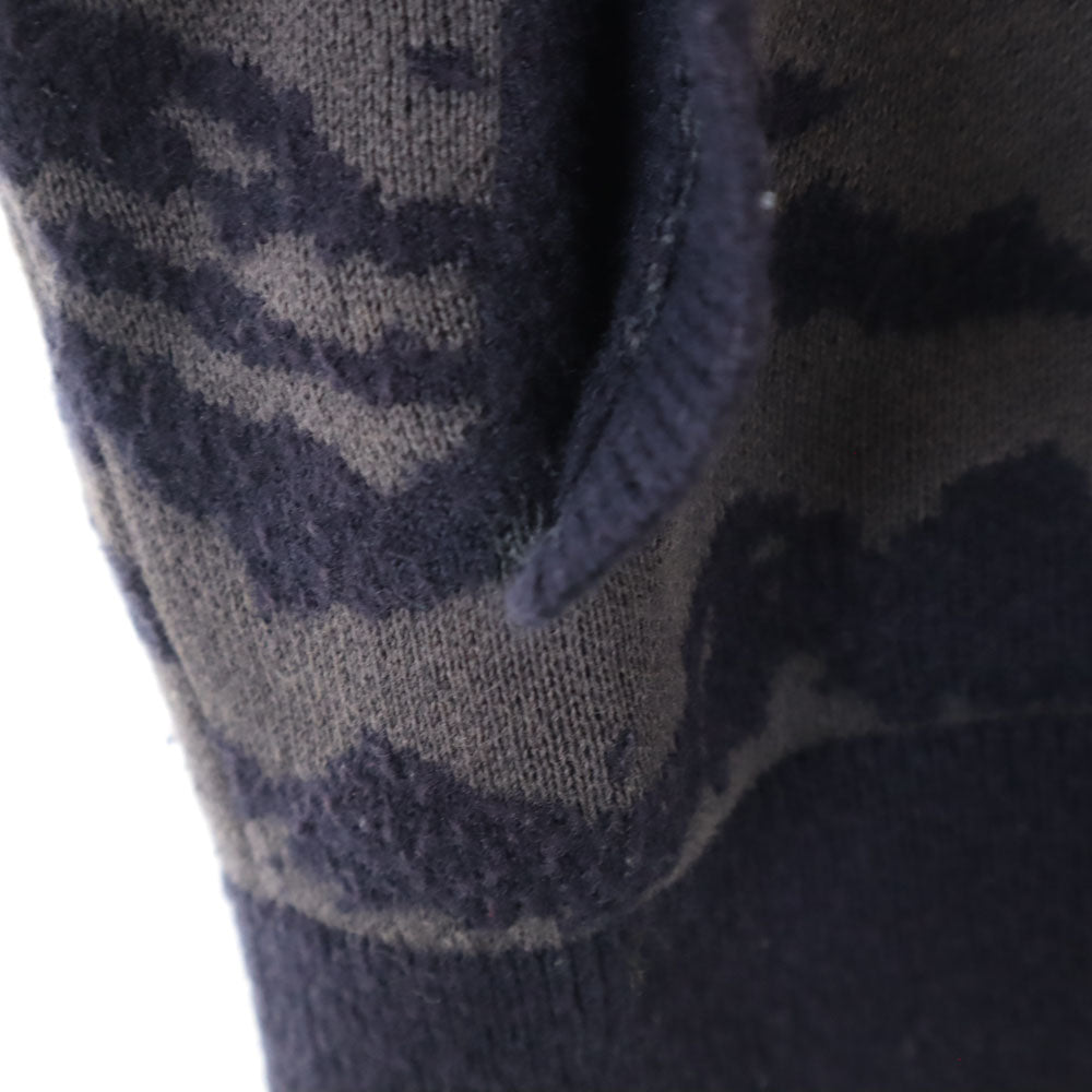 ALLSAINTS オールセインツ 総柄 ニットジャケット XS ネイビー 他 メンズ