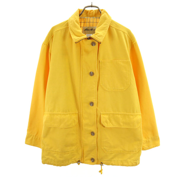 エディーバウアー 00s オールド ワークジャケット XS イエロー Eddie Bauer アウトドア レディース