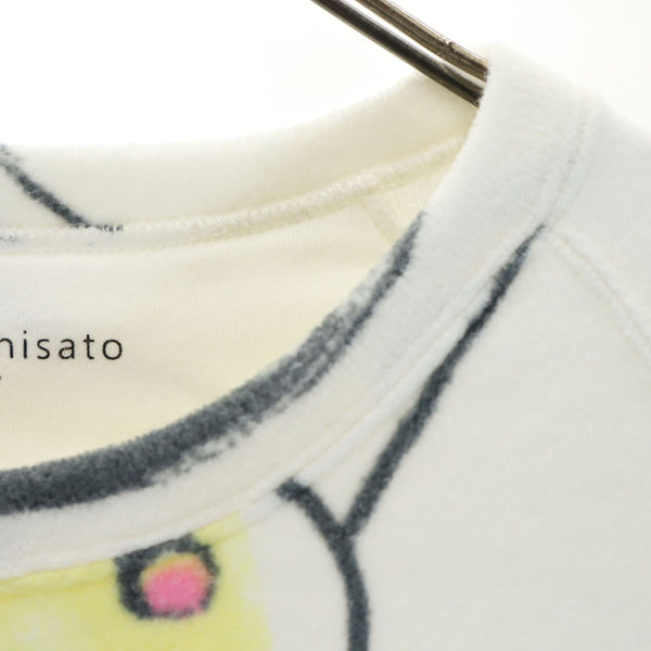 ツモリチサト 総柄 フリース ルームウェア 上下 セットアップ M ホワイト系 TSUMORI CHISATO パジャマ レディース