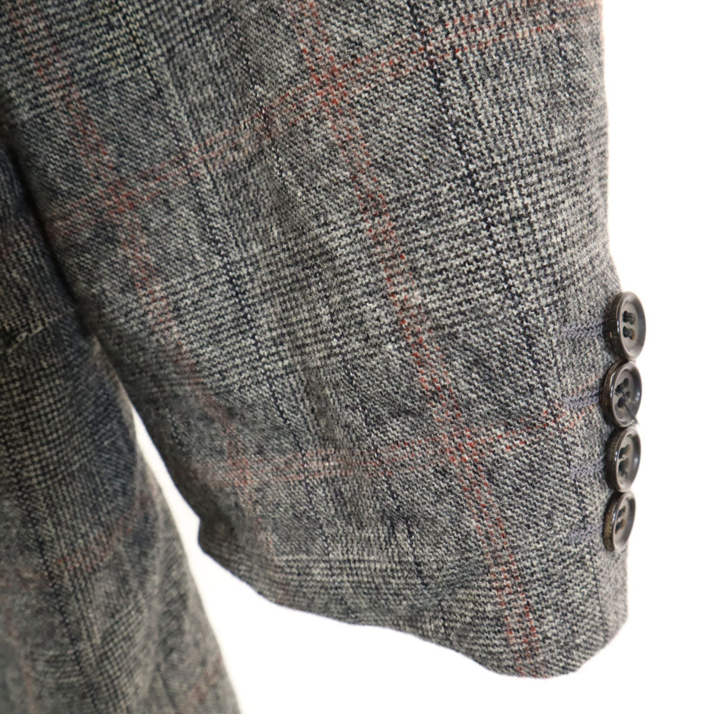 Burberrys バーバリーズ 90s オールド グレンチェック テーラードジャケット AB4 グレー ブレザー メンズ