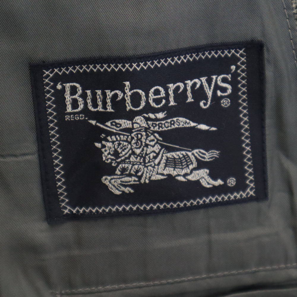 Burberrys バーバリーズ 90s オールド グレンチェック テーラードジャケット AB4 グレー ブレザー メンズ