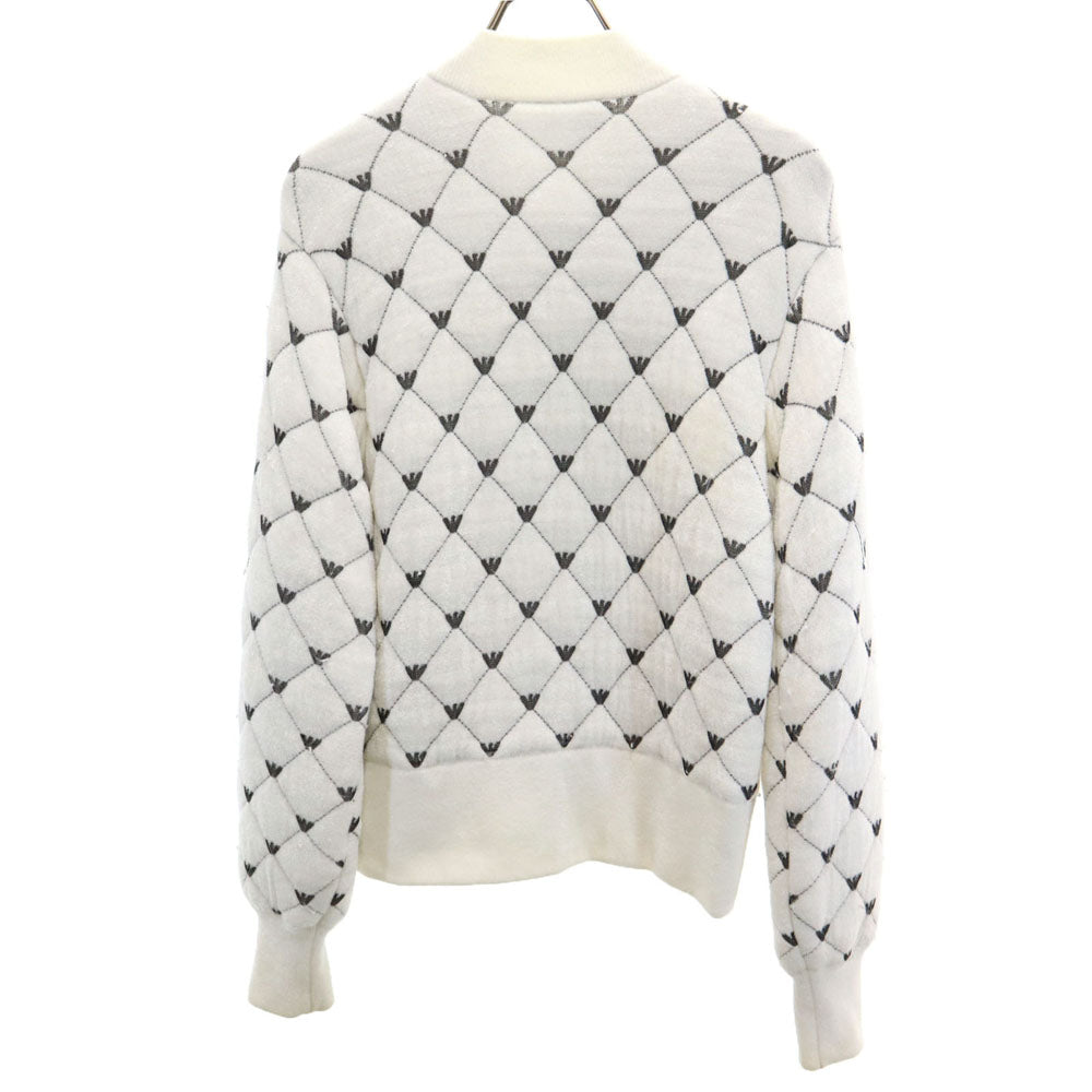 Emporio Armani エンポリオアルマーニ フリース ジャケット 38 ホワイト レディース