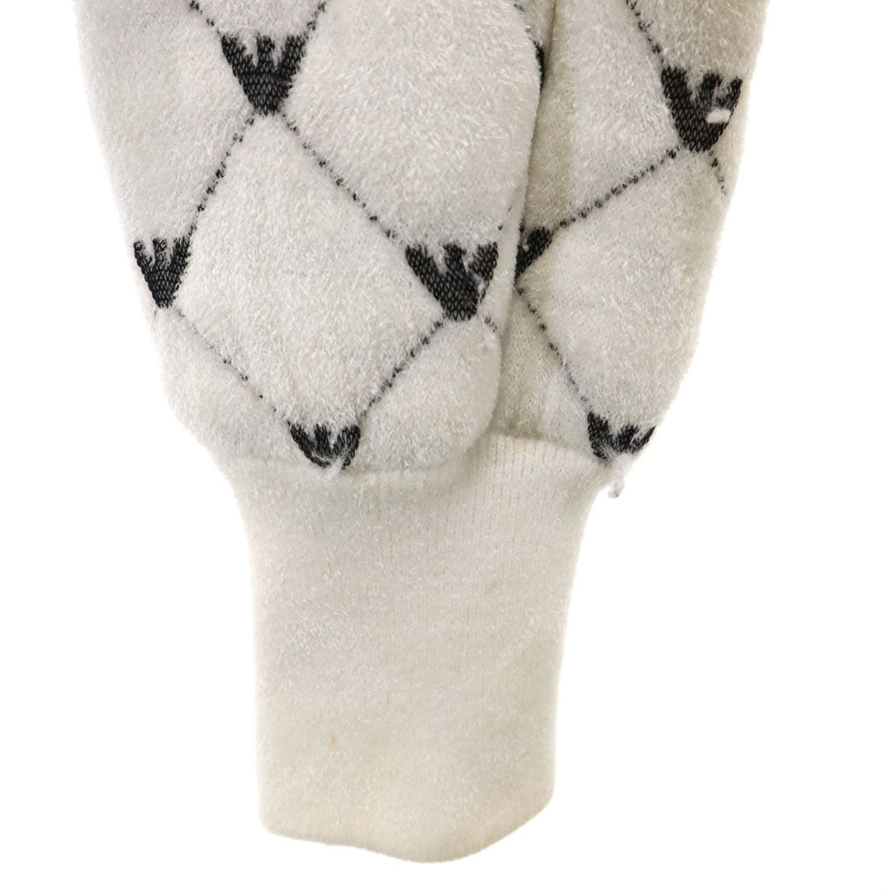 Emporio Armani エンポリオアルマーニ フリース ジャケット 38 ホワイト レディース