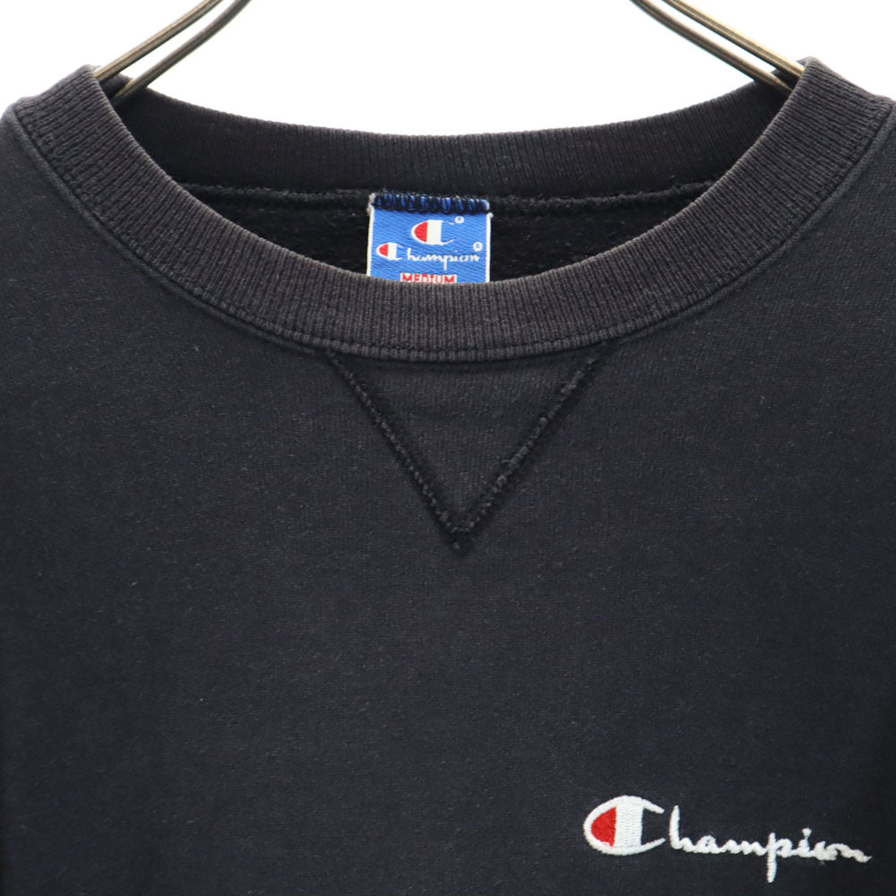 Champion チャンピオン 90s オールド USA製 青タグ 長袖 前V スウェット M ブラック メンズ