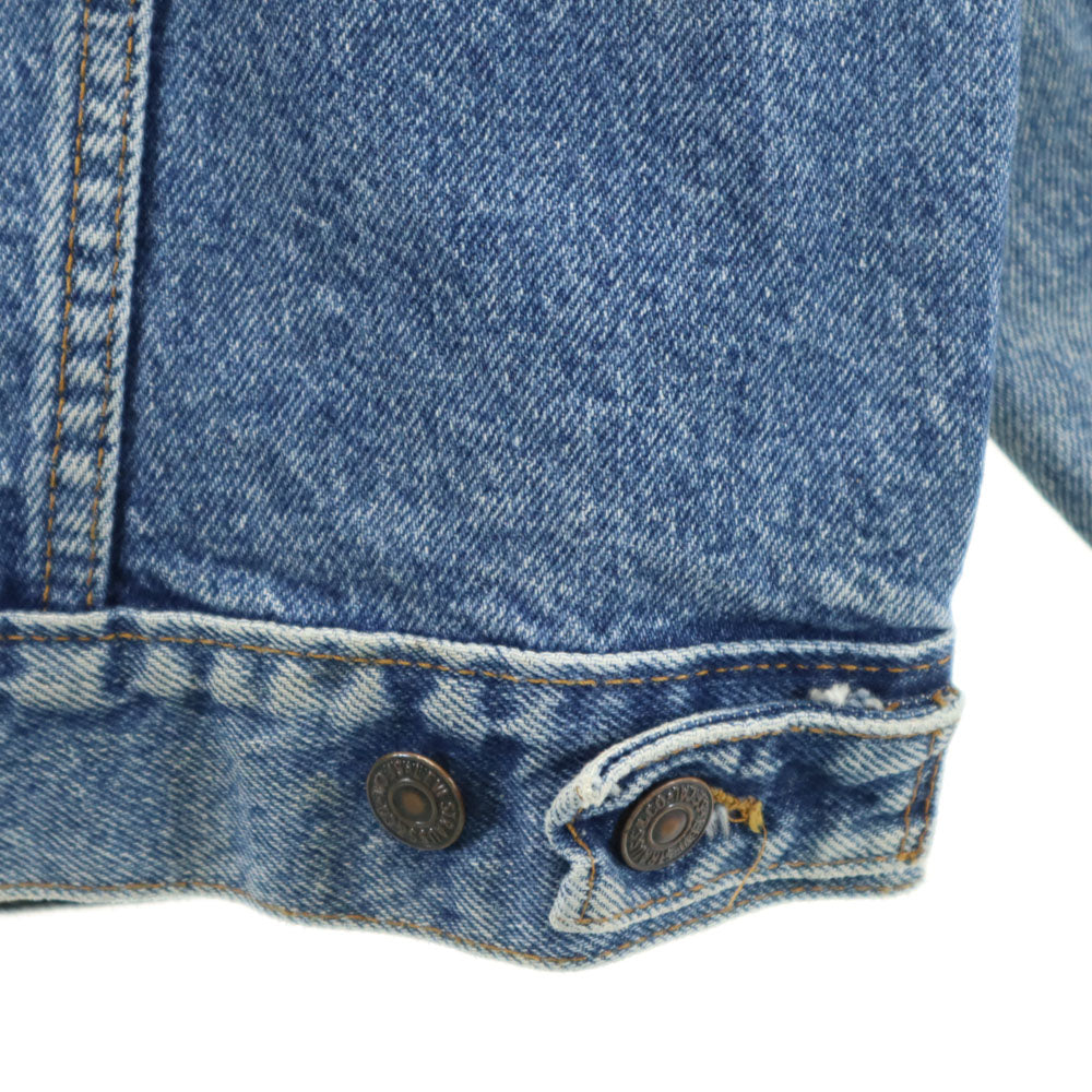 Levi's リーバイス 80s オールド USA製 57508-0218 4th デニムジャケット M ブルー ハンドウォーマーポケット キッズ