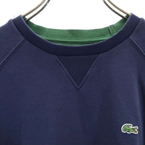 ラコステ 長袖 スウェット トレーナー 36 ネイビー LACOSTE レディース